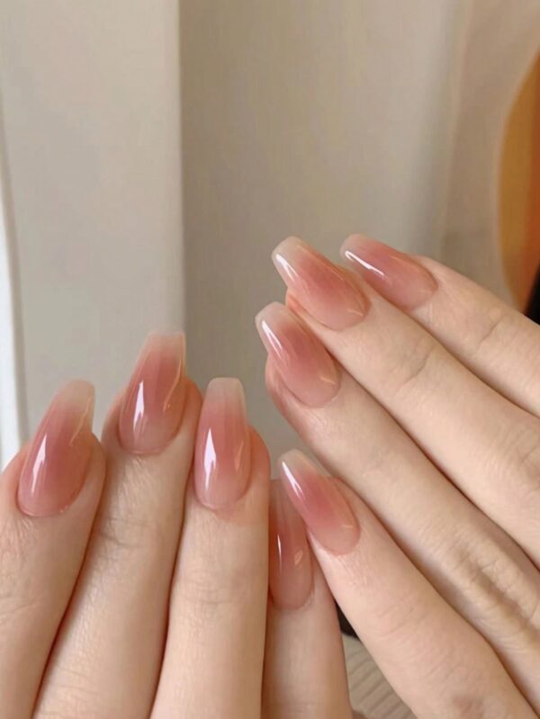 Light Brown Gradient Color Press-on Nails