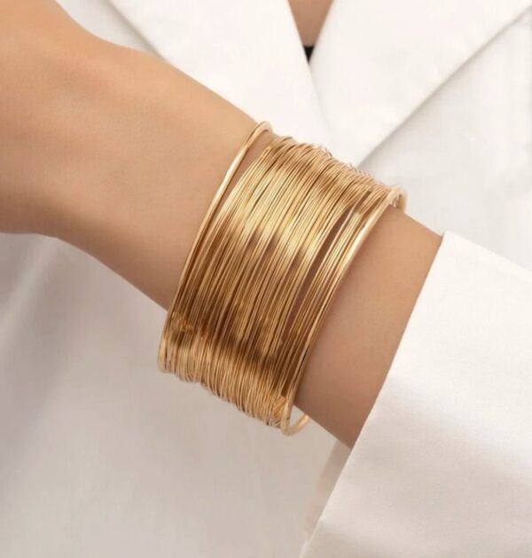 Line Designed Bangle