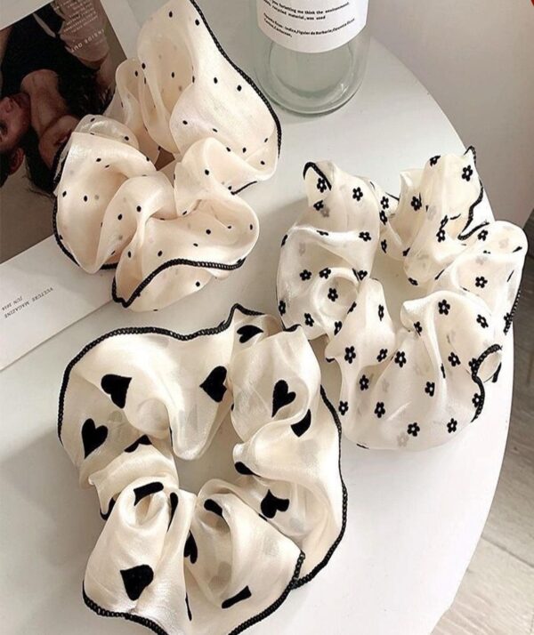 White Scrunchies Set