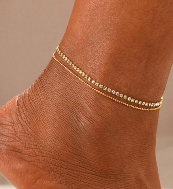 Rhinestone Anklets