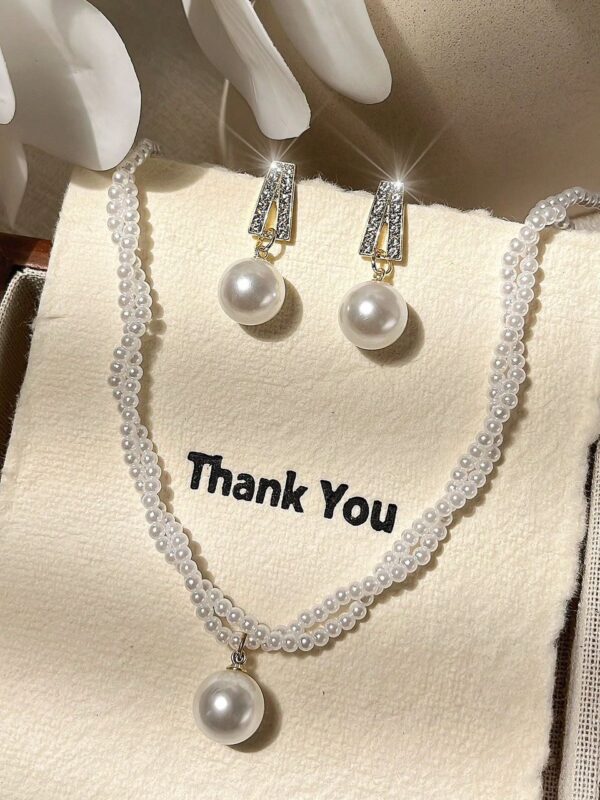 Pearl Necklace Set - Design 3