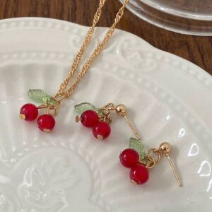 Cherry Necklace Set